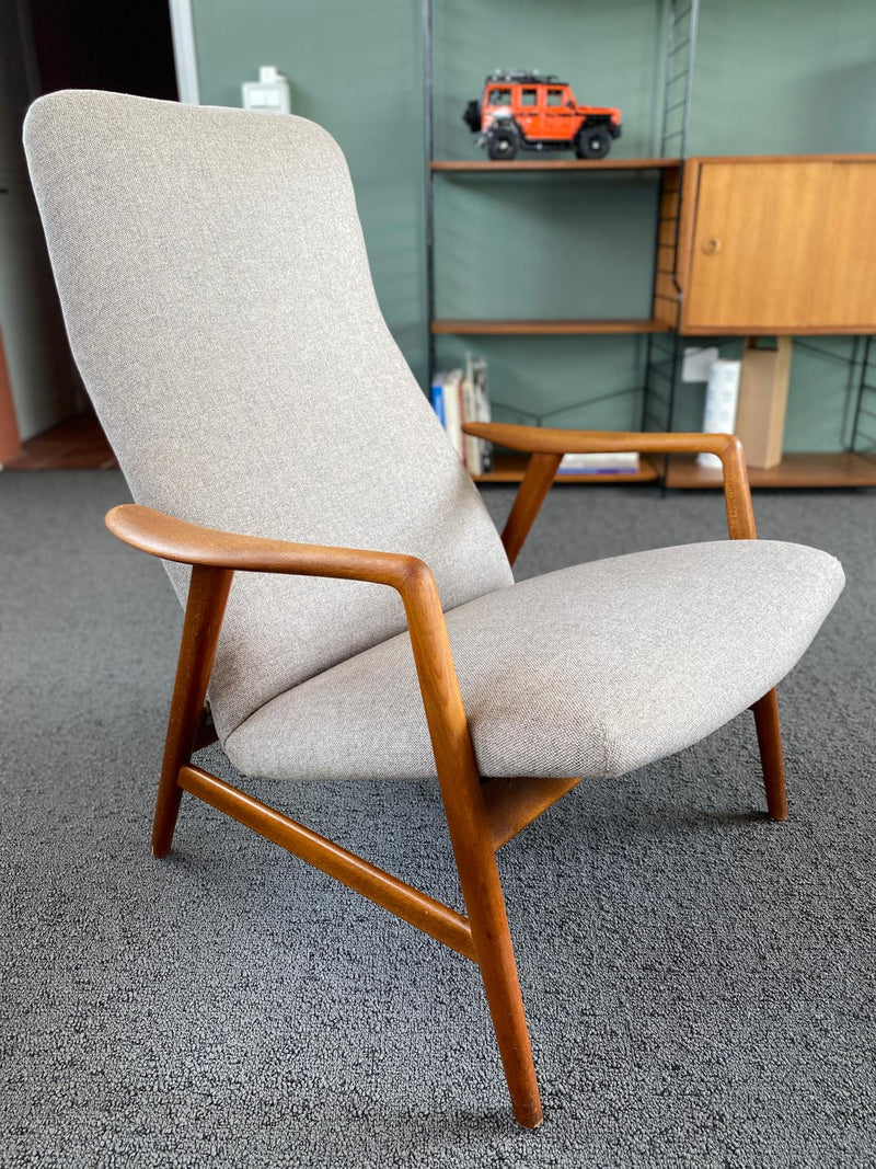 Poltrona reclinabile Alf Svensson, Danimarca 1960