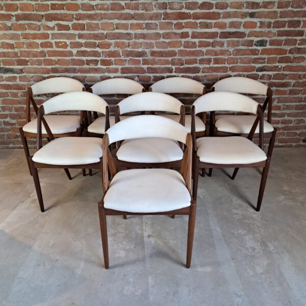 Set di quattro sedie in teak, modello 31 Kai Kristiansen, Danimarca 1960