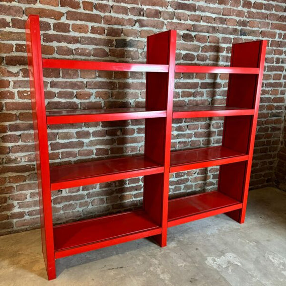 arredo ufficio design italiano anni 70 rosso