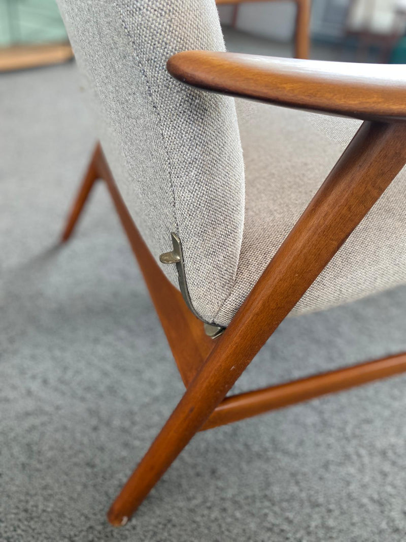 Poltrona reclinabile Alf Svensson, Danimarca 1960