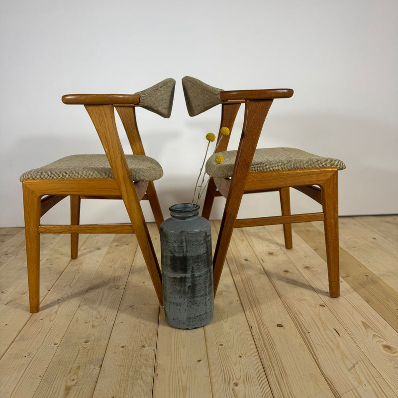 Set di 8 Sedie Erik Kirkegaard per Høng Stolefabrik – Design Scandinavo Vintage