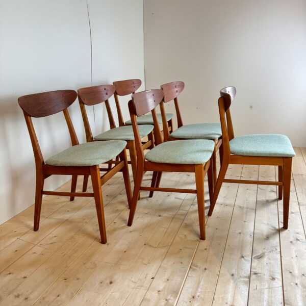 Set di sei sedie Farstrup, Danimarca 1960