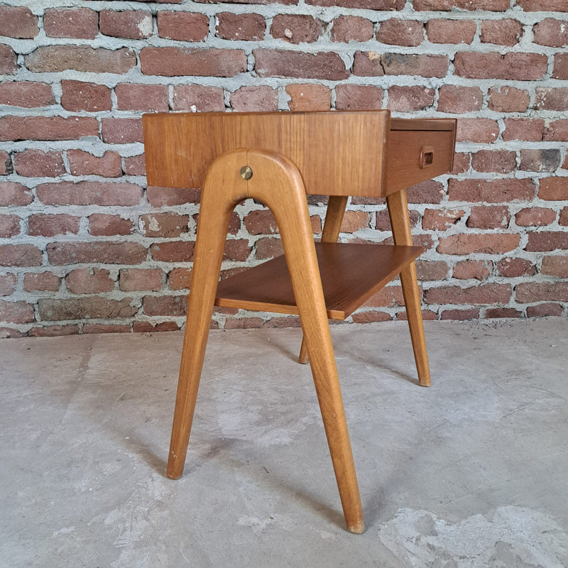 Comodino in teak, Danimarca 1960