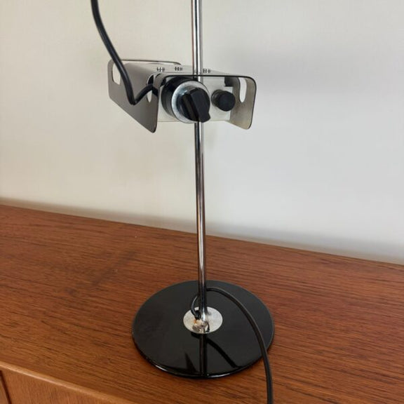 base metallo laccato lampada spider oluce vintage