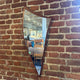 Irregularly shaped mirror with teak base, Denmark 1960s
