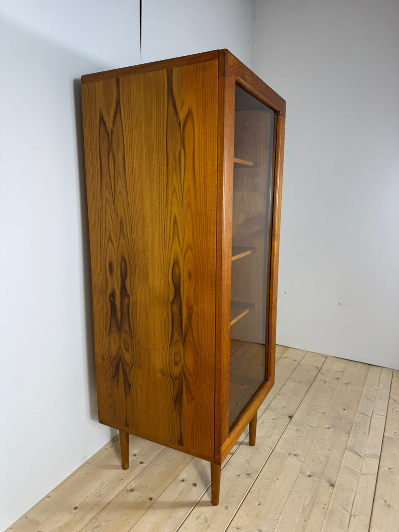 Mobile in teak con anta in vetro, Danimarca 1960