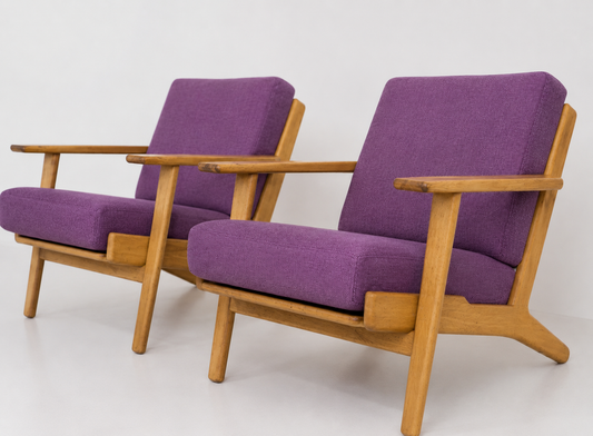 Coppia di poltrone GE290 di Hans J. Wegner per Getama, 1960