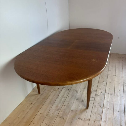 Tavolo da pranzo vintage in teak, Danimarca 1960