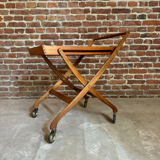 carrello portavivande vintage design scandinavo