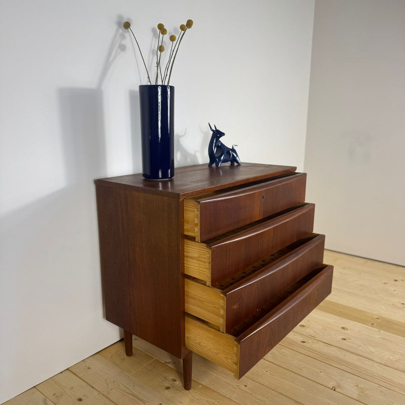 cassettiera teak 4 cassetti arredamento vintage