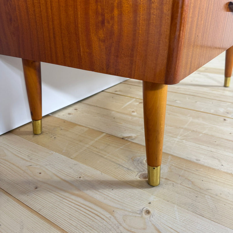 cassettiera teak design scandinavo anni sessanta