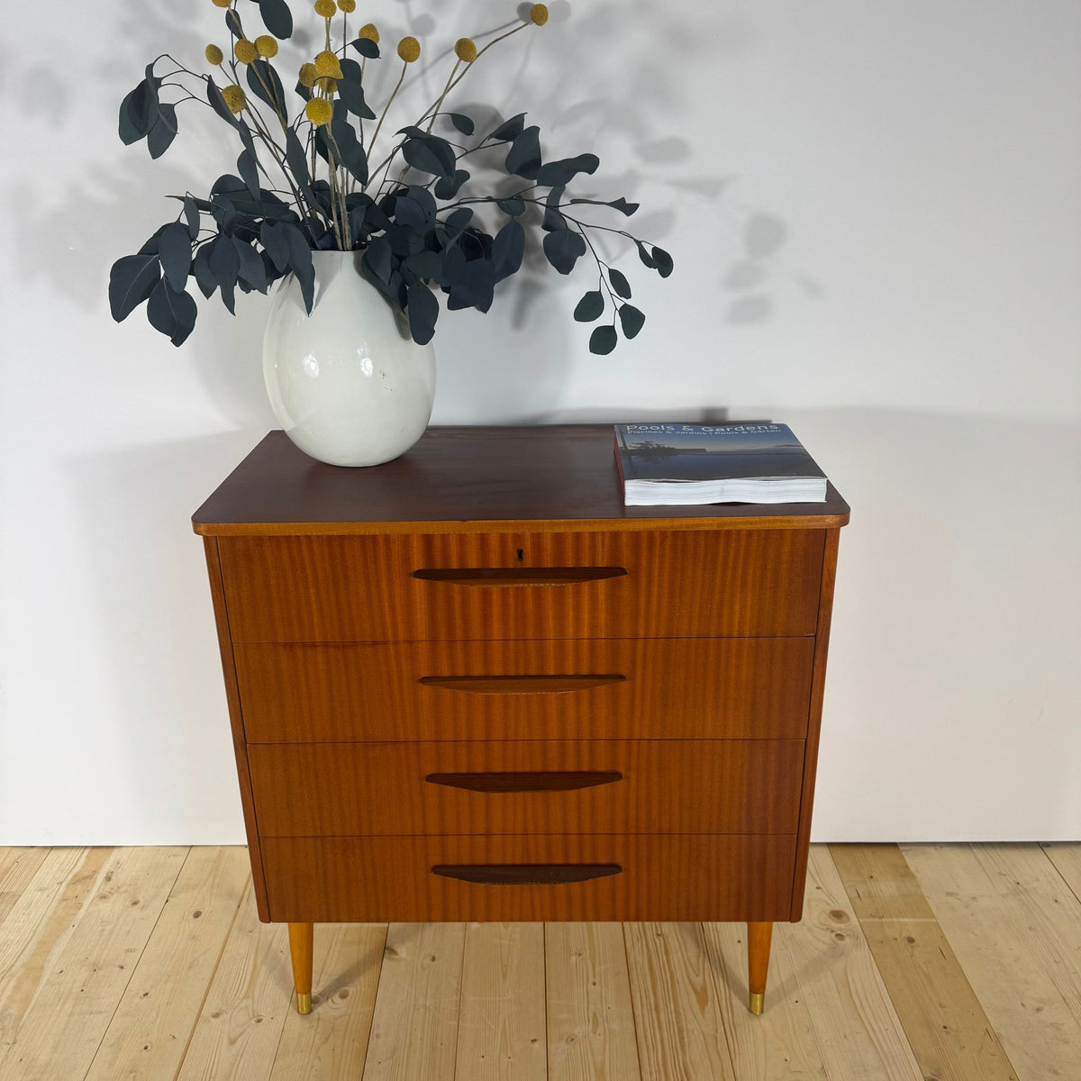 cassettiera teak originale design scandinavo stov