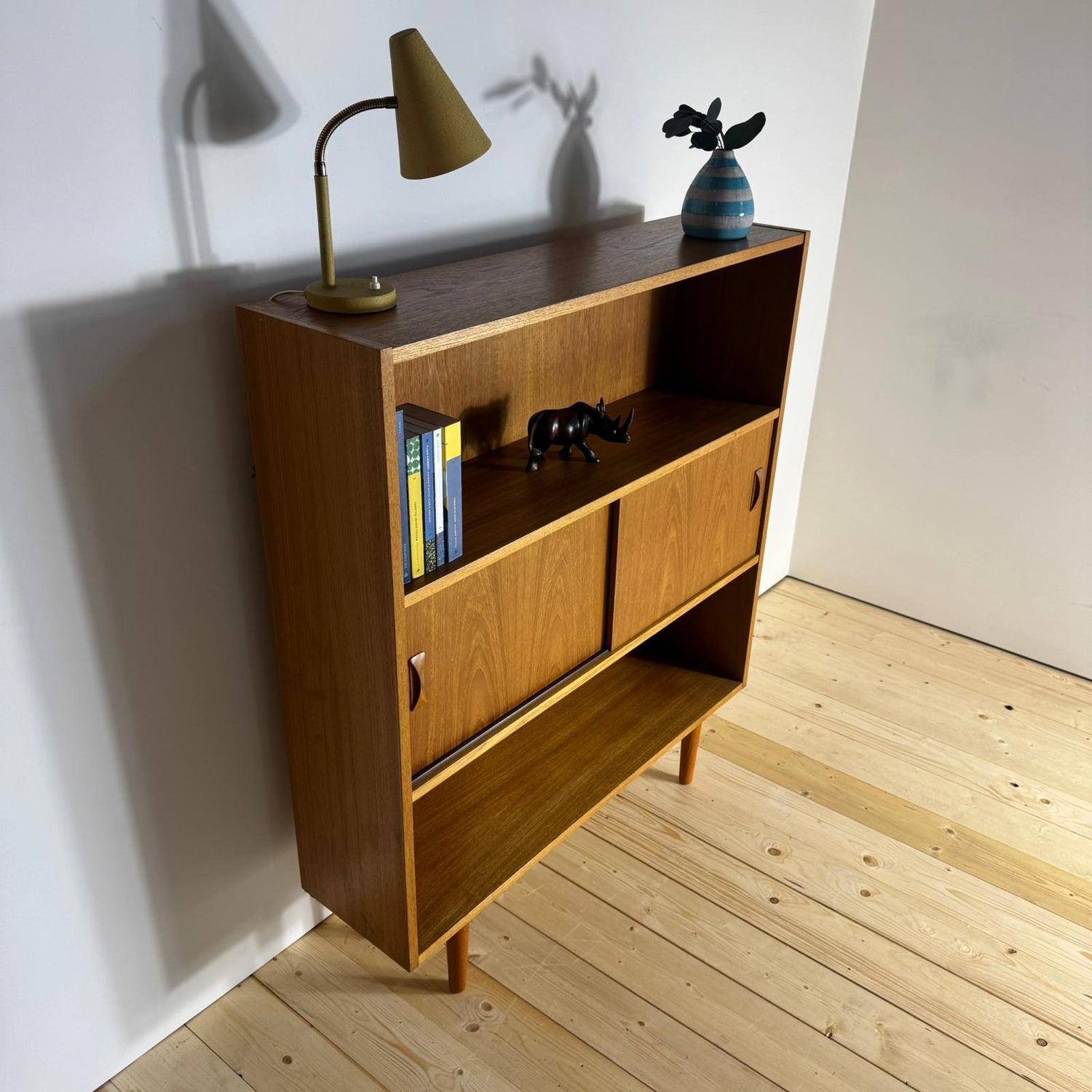 clausen son teak bookcase scandinavian design