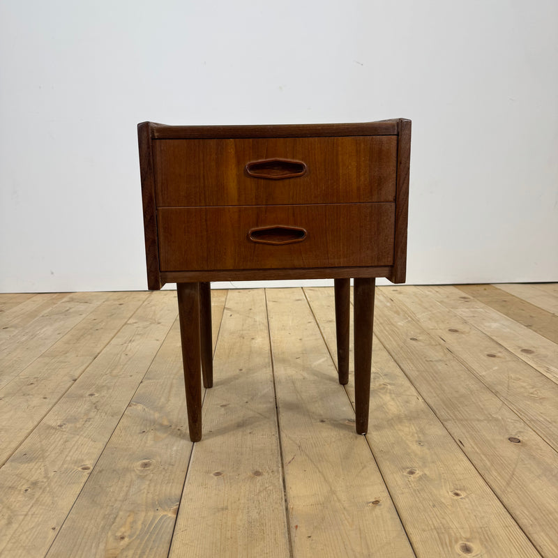Comodino in teak danese, anni ’60