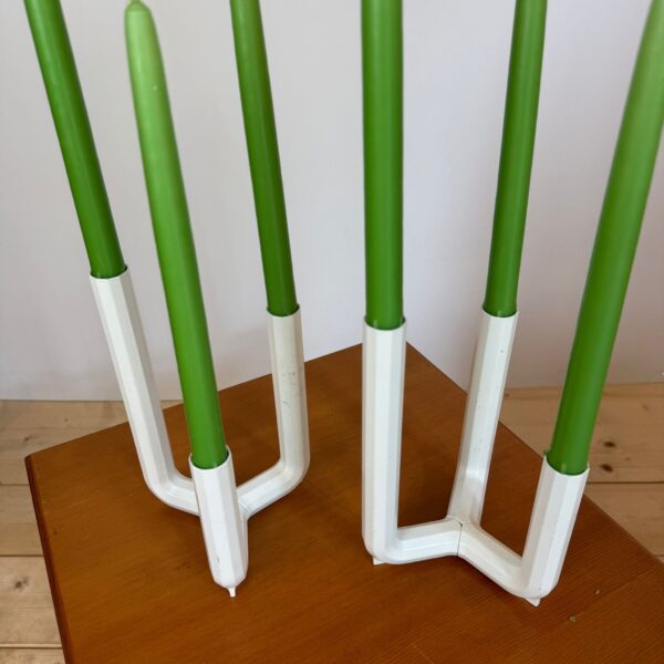 coppia candelieri design scandinavo anni 70