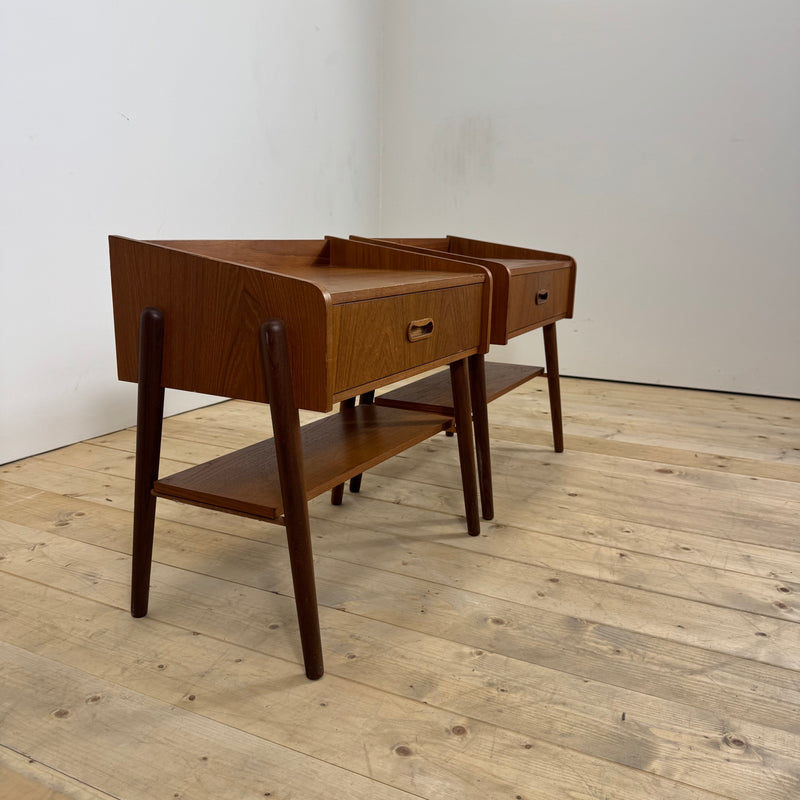 Coppia di comodini in teak danesi, anni ’60