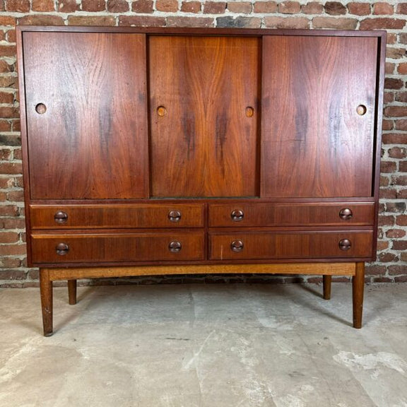 credenza alta teak danimarca vintage anni 60