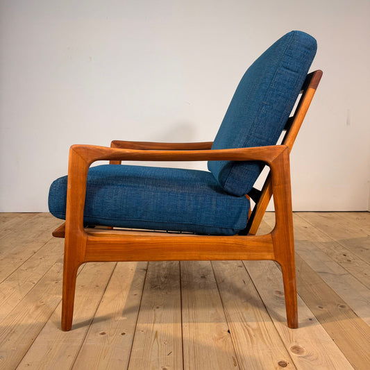 Poltrona di Illum Wikkelsø in teak, anni ’60