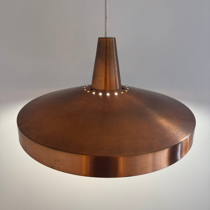 Lampada a sospensione in rame, Danimarca 1960