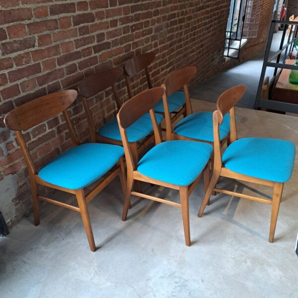 Set di sei sedie Farstrup, Danimarca 1960