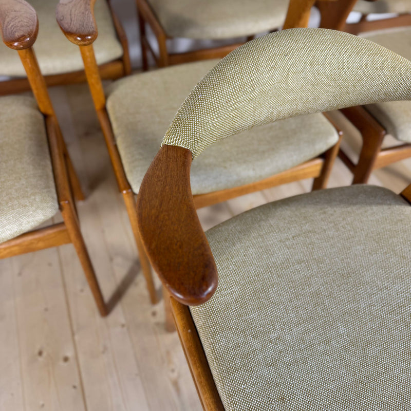 Set di 8 Sedie Erik Kirkegaard per Høng Stolefabrik – Design Scandinavo Vintage