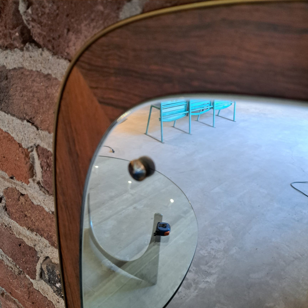 Specchio in palissandro, Danimarca 1960