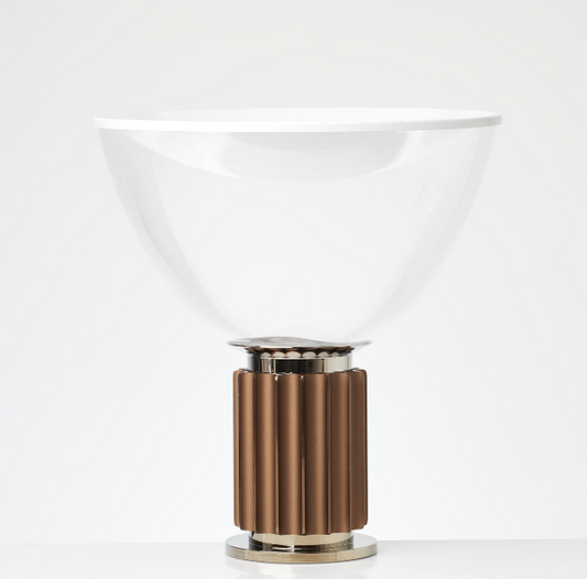 dettaglio riflettore bianco lampada taccia flos