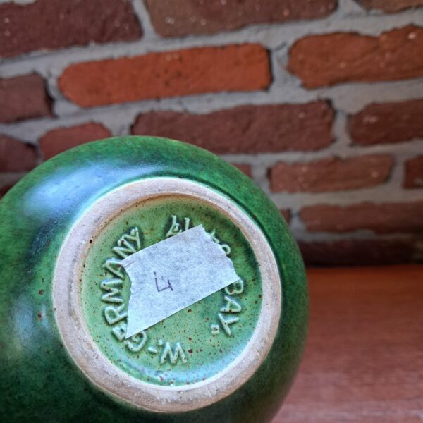 dettaglio smalto vaso verde west germany arredamento