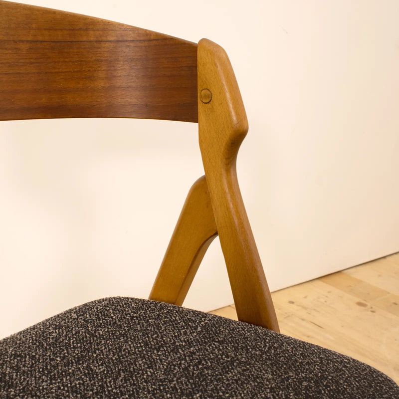 Set of 4 model 1255 chairs by Kjaernulf, 1960s