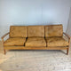 divano letto tre posti vintage pelle marrone