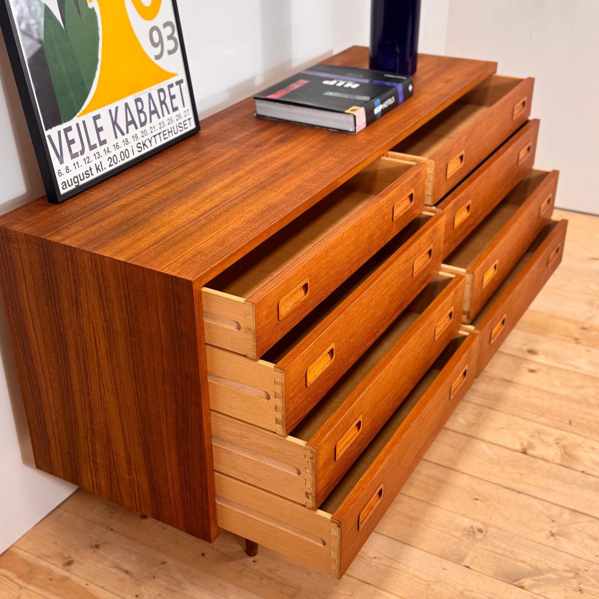 Doppia cassettiera in teak danese, 1960