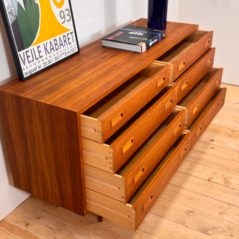 Doppia cassettiera in teak danese, 1960