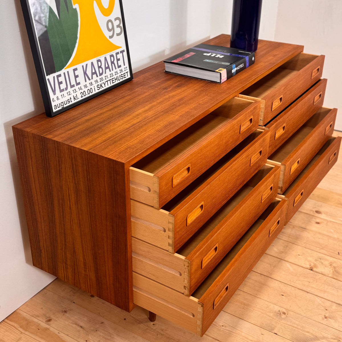 Doppia cassettiera in teak danese, 1960