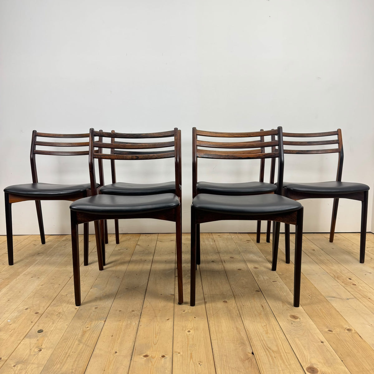 Set of six chairs by Vestervig Erikson, 1960s