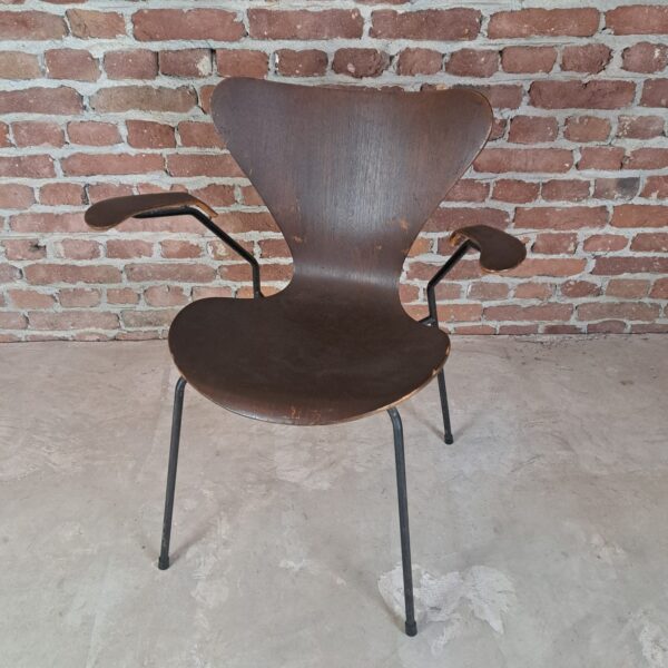 Sedia Butterfly n. 3207 in teak. Arne Jacobsen per Fritz Hansen, Danimarca 1950