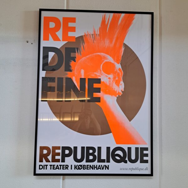 Poster con cornice in vetro