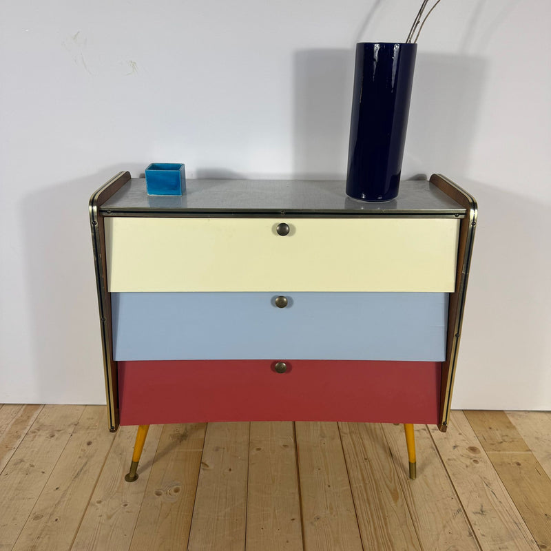 Scarpiera Anni ’70 Multicolor – Design Mid-Century Modern