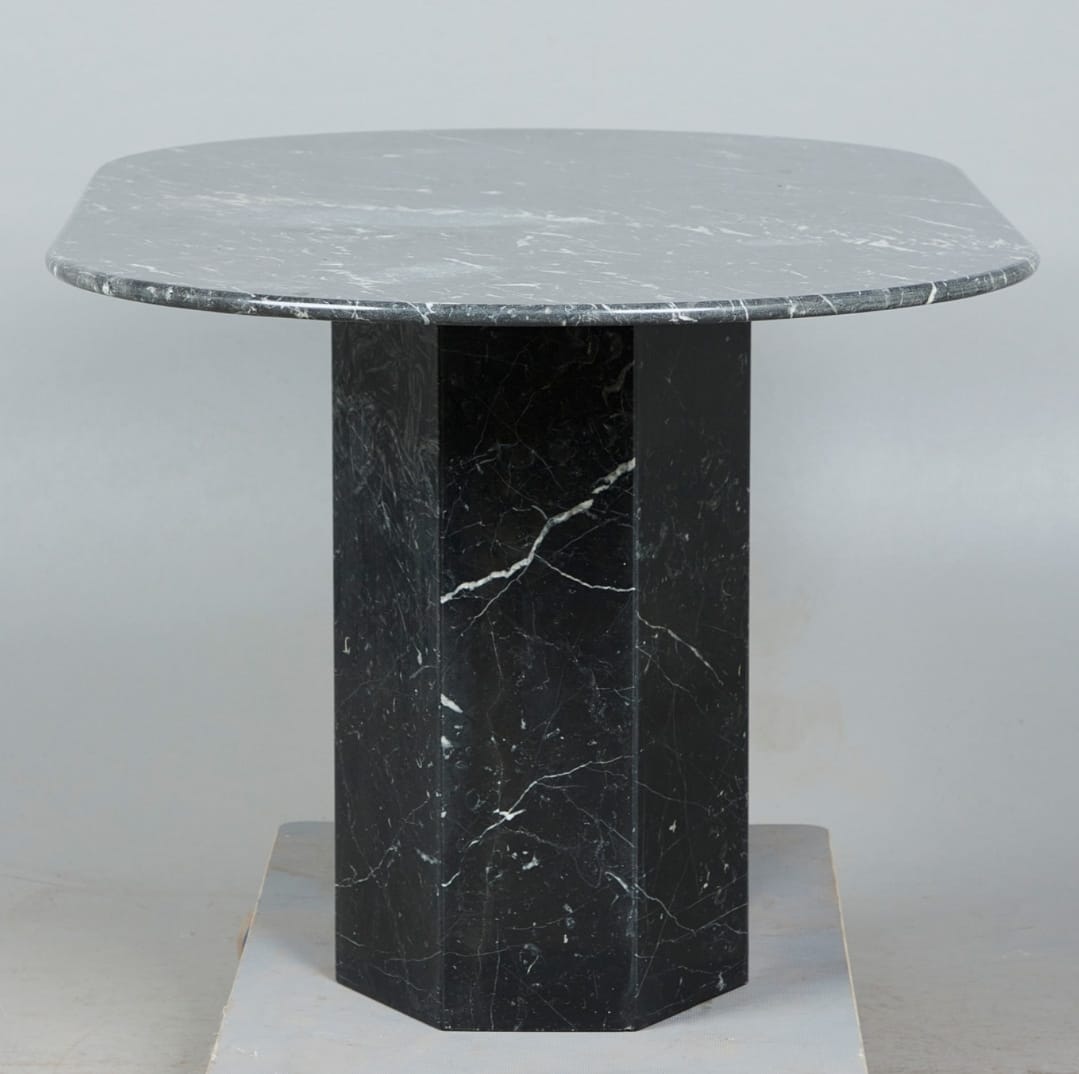 Tavolo da pranzo in marmo Nero Marquina