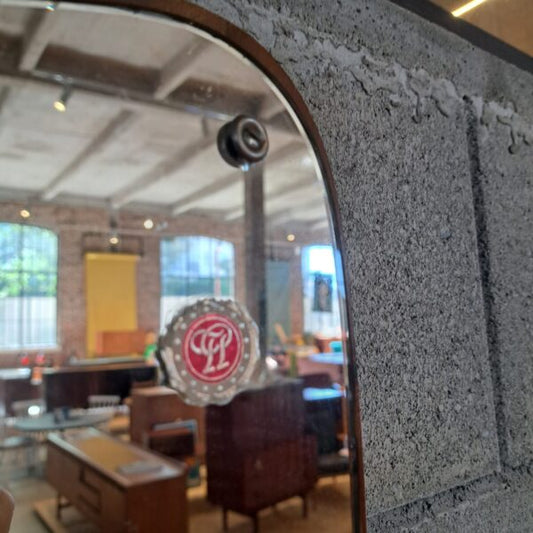 Specchio con cornice in teak, Danimarca 1960