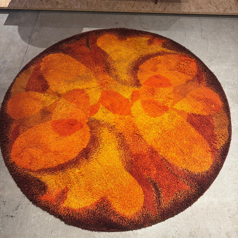 Tappeto vintage arancione