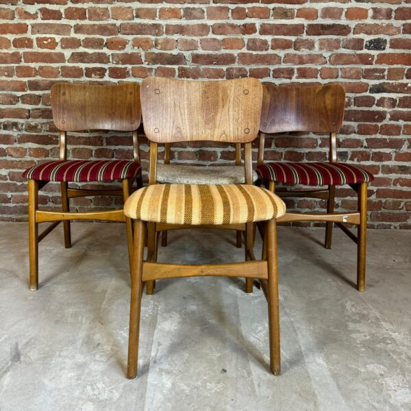 gruppo sedie mid century modern danimarca stov