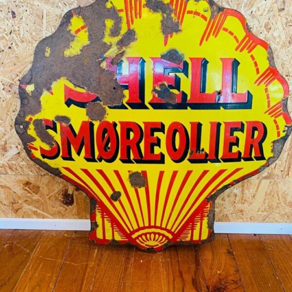 insegna vintage shell smoreolier danimarca garage art