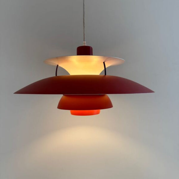 lampada ph5 rossa louis poulsen poul henningsen