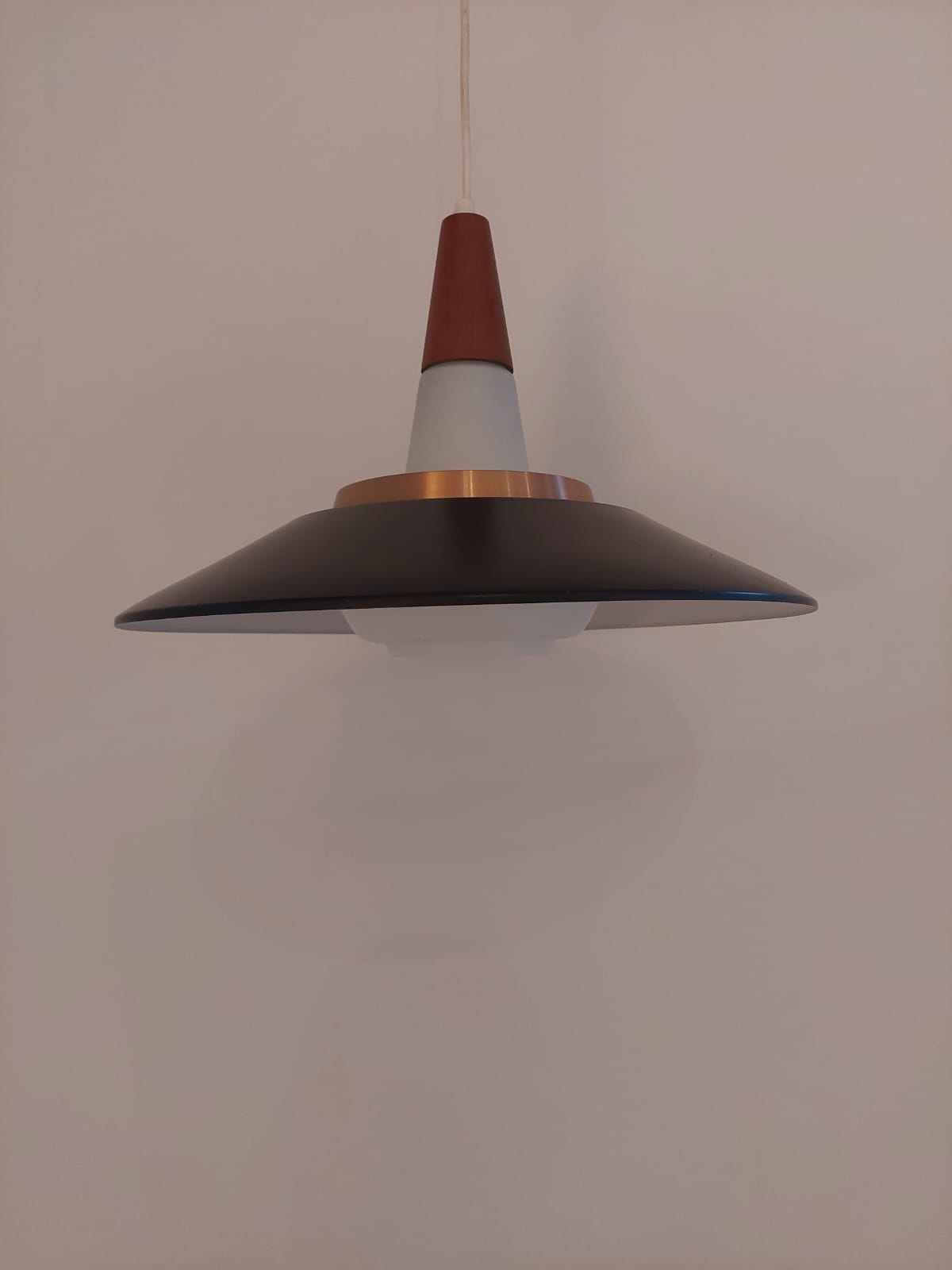 lampada sospensione danese vintage danimarca 1960