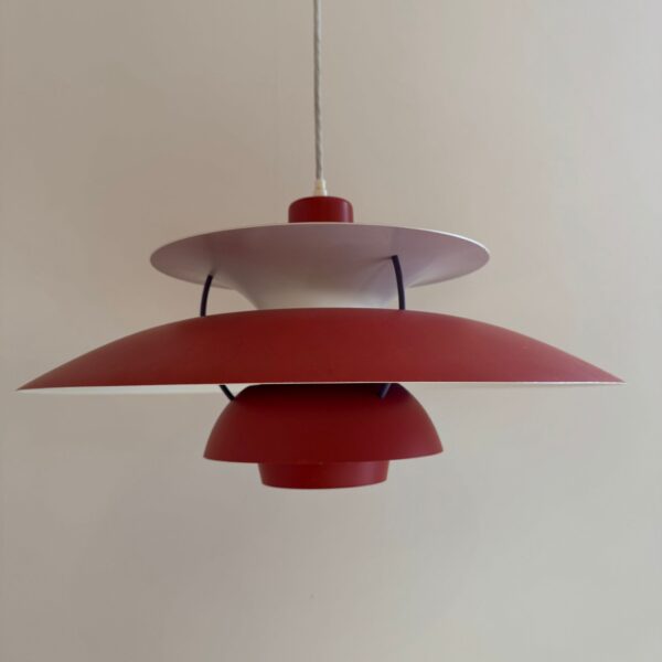 lampada tavolo pranzo ph5 rossa design danese