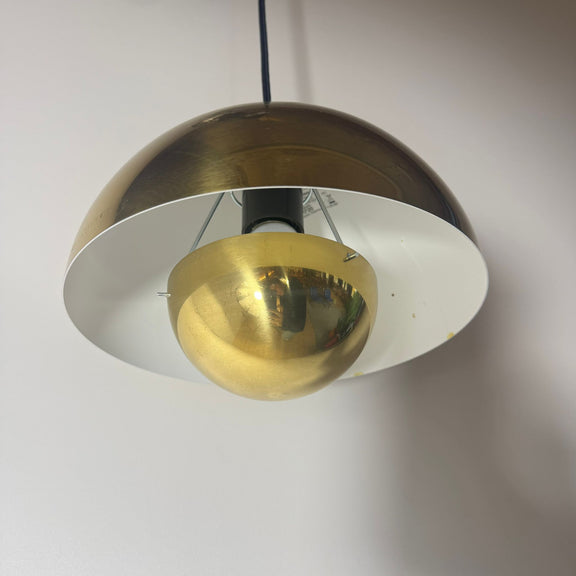 lampadario space age anni 60 metallo