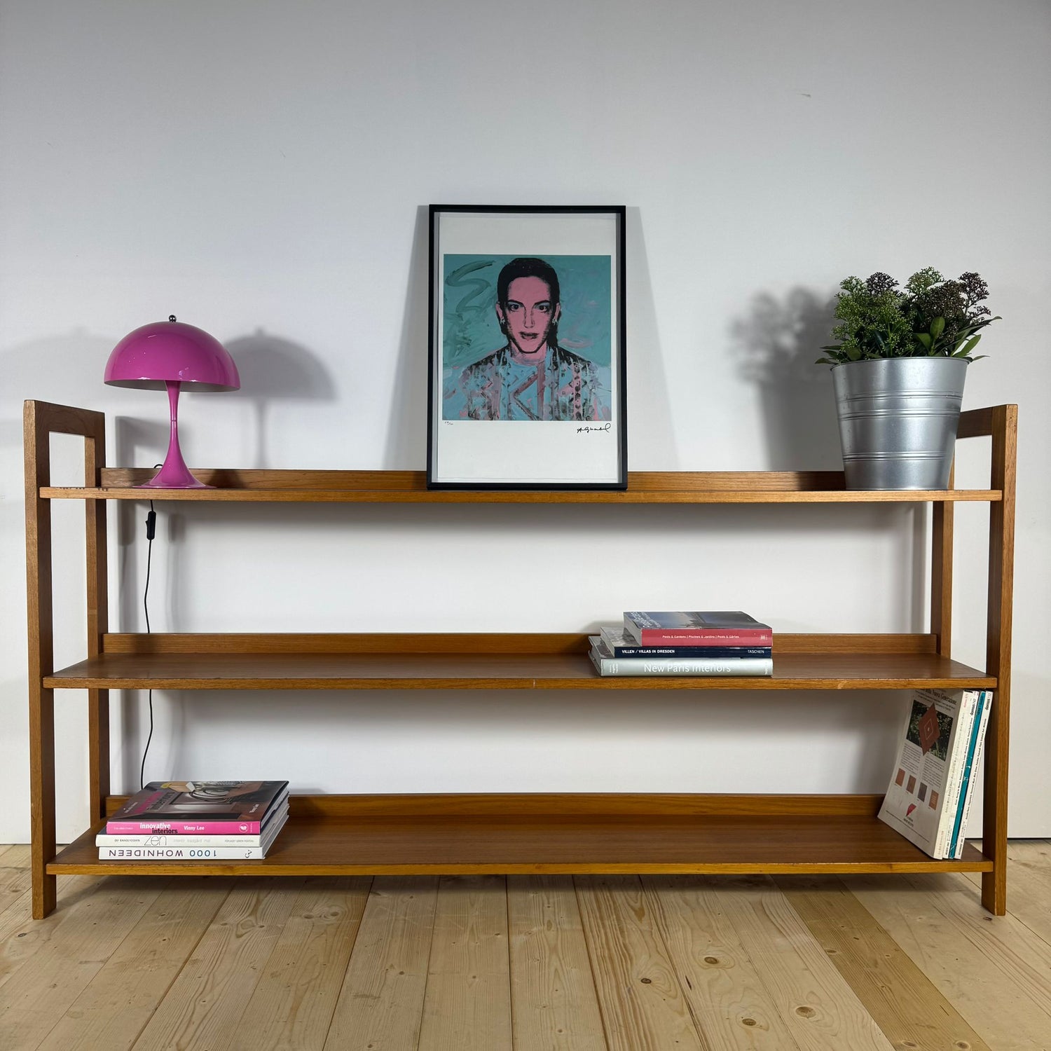 libreria bassa danese anni 60 vintage teak