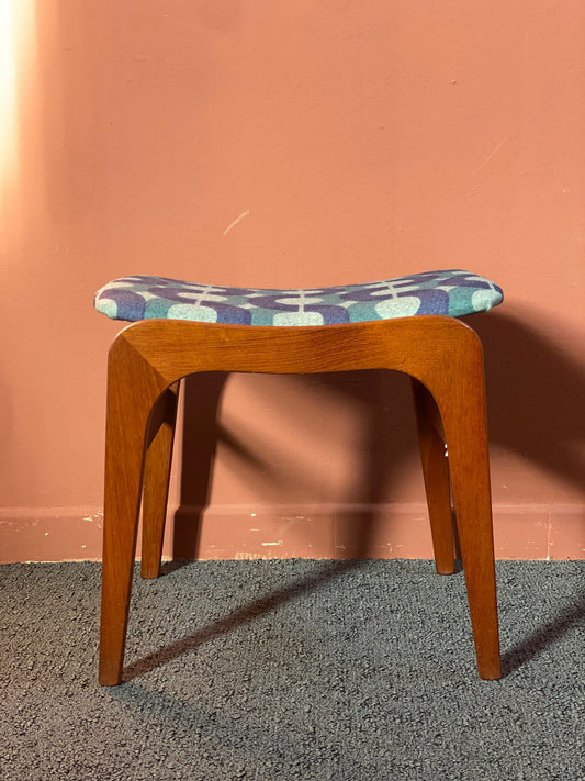 ottomana design scandinavo anni 60 teak