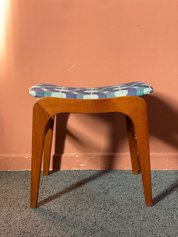 ottomana design scandinavo anni 60 teak