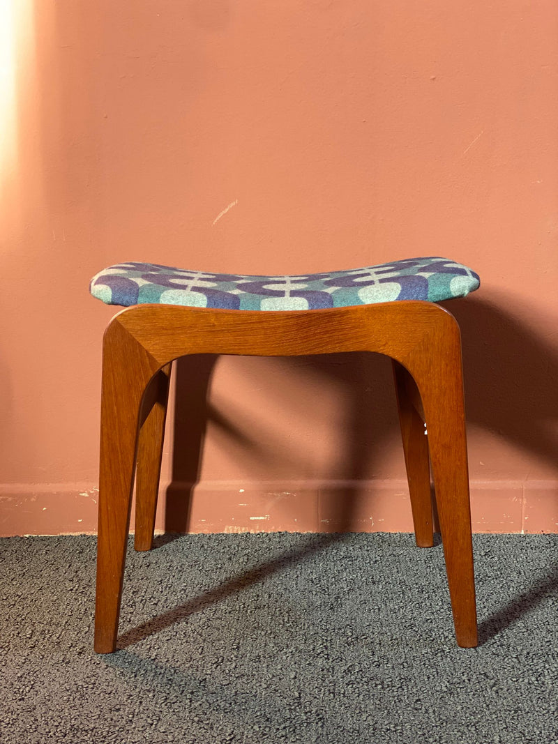 ottomana design scandinavo anni 60 teak